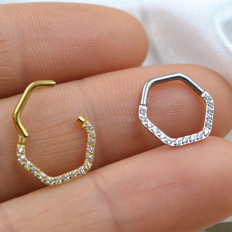 10pcs/Lot  316L Surgical Steel - огляд і ціна Clicker Ring Seamless