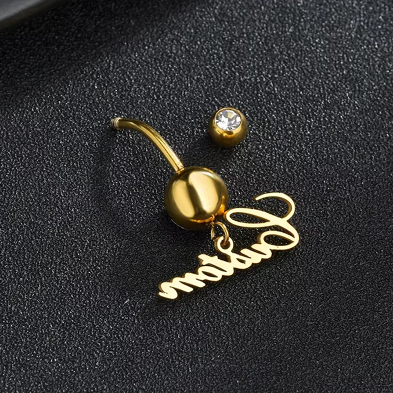 Letdiffery Custom Name Belly B - огляд і ціна Body Jewelry Names