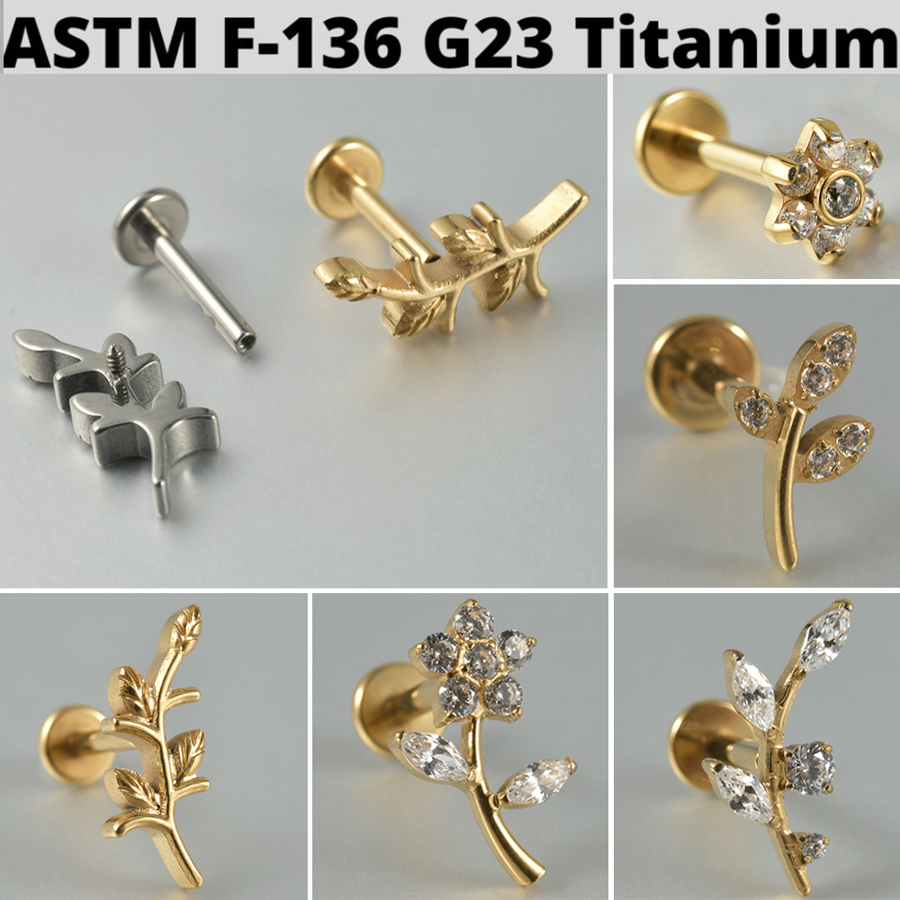 1PC Zircon&Opal G23 Solid Tita - огляд і ціна Cluster Stud Ear