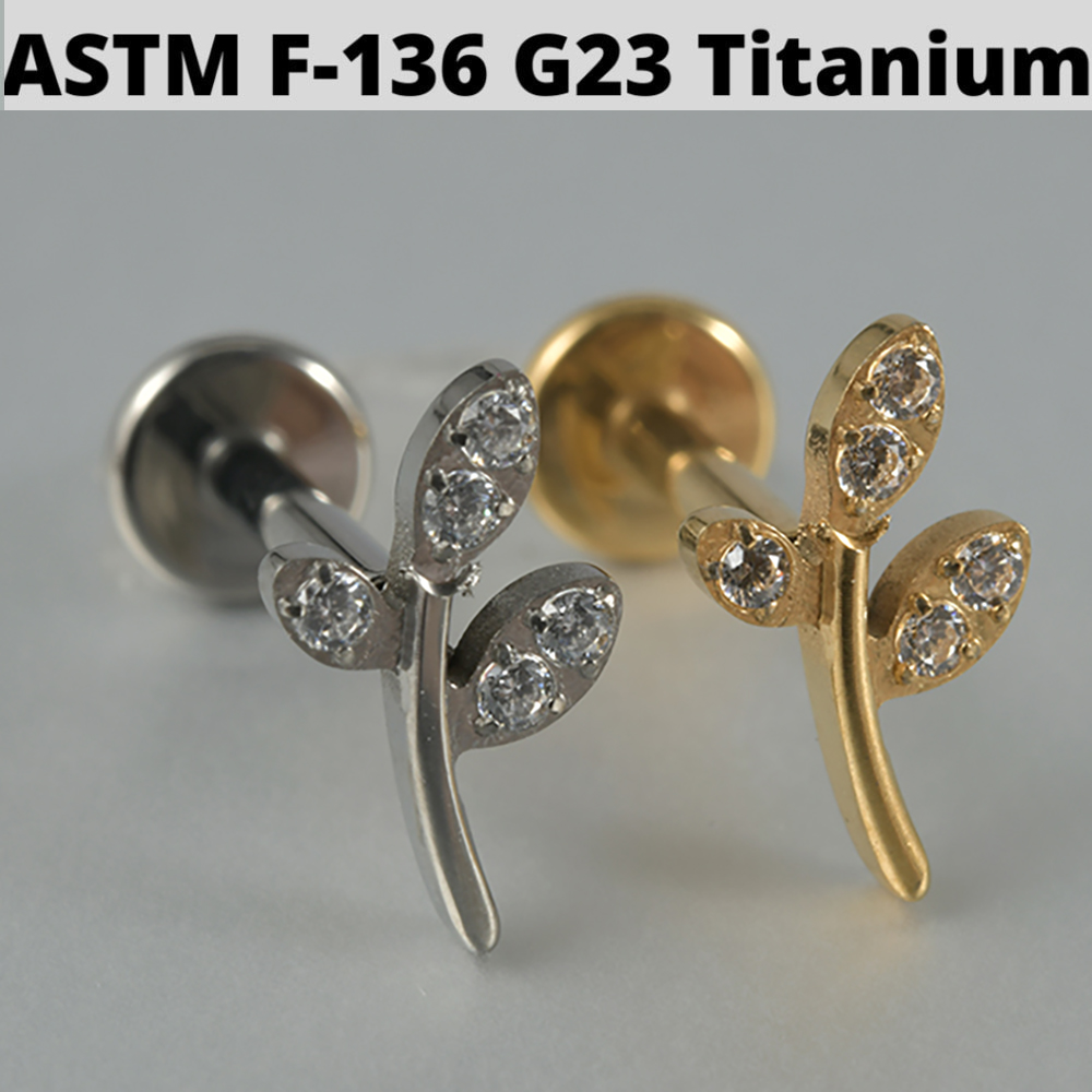 1PC Zircon&Opal G23 Solid Tita - огляд і ціна Cluster Stud Ear