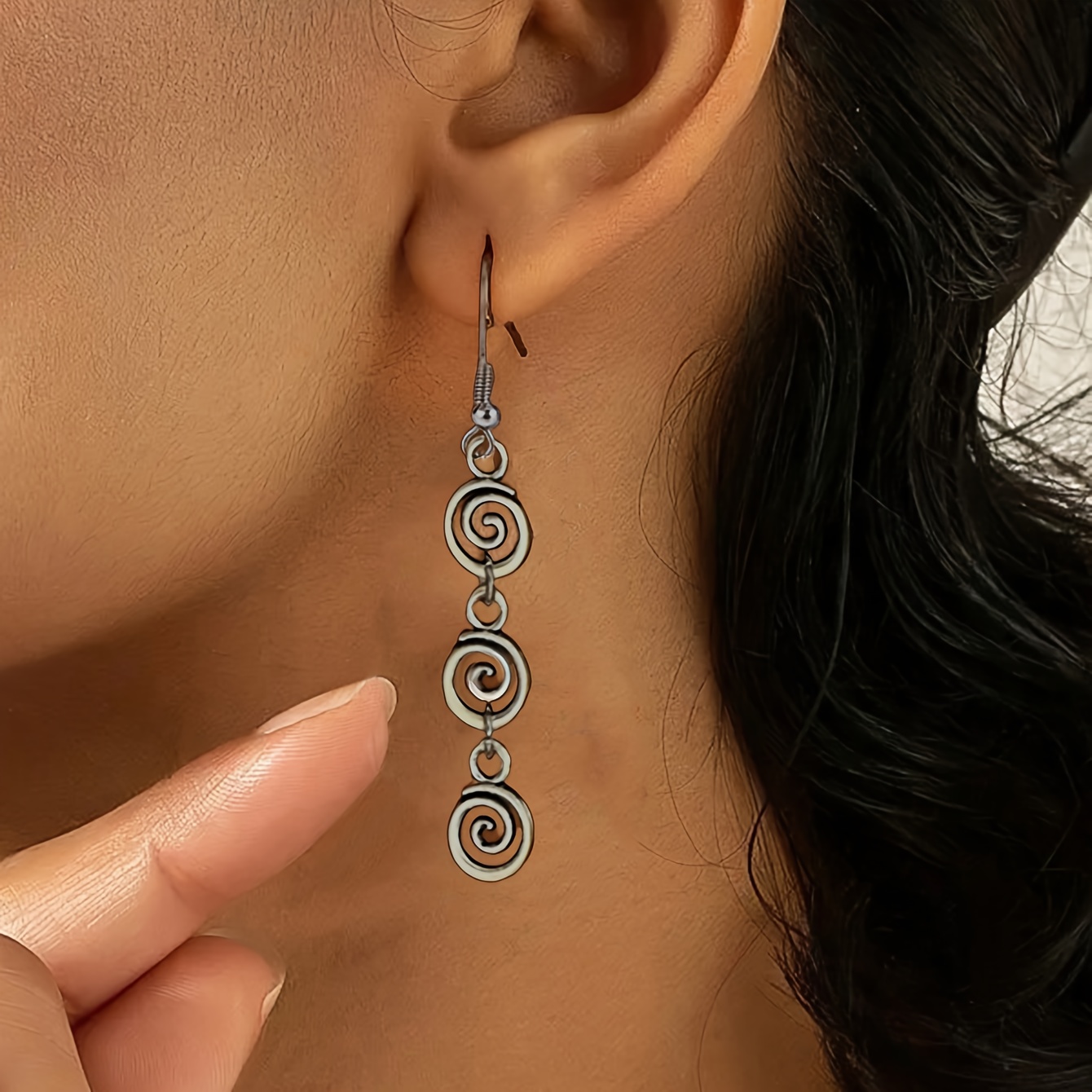 Bohemian Retro Geometric Spira - огляд і ціна Body Jewelry Earrings