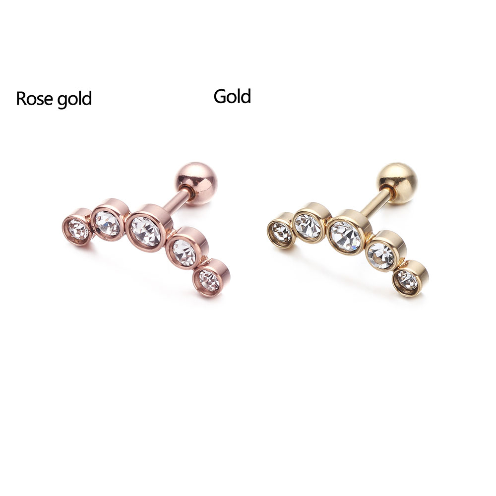 1Pcs Fashion 16G Crystal Gem O - огляд і ціна Body Jewelry Cartilage Earrings