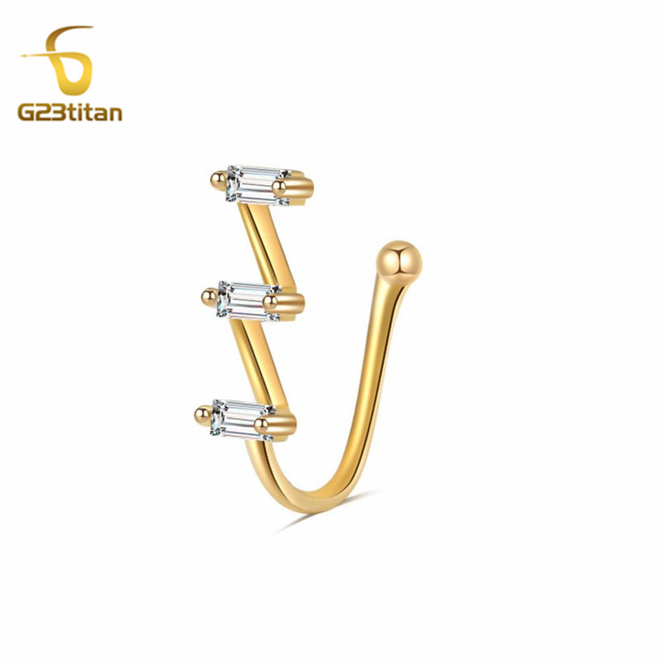 1pc Fake Nose Piercing Ring Wo - огляд і ціна Body Jewelry Cartilage Earrings