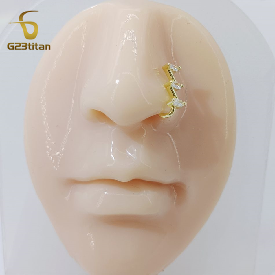 1pc Fake Nose Piercing Ring Wo - огляд і ціна Body Jewelry Cartilage Earrings