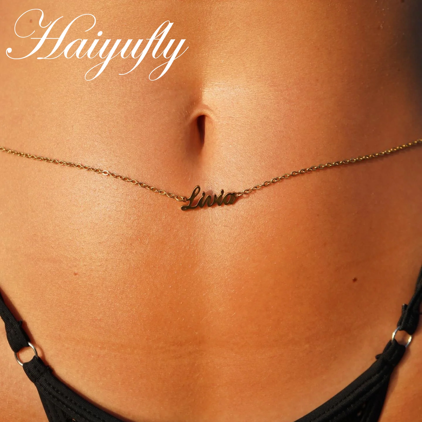 Haiyufly Custom Name Waist Cha - огляд і ціна Body Jewelry Names