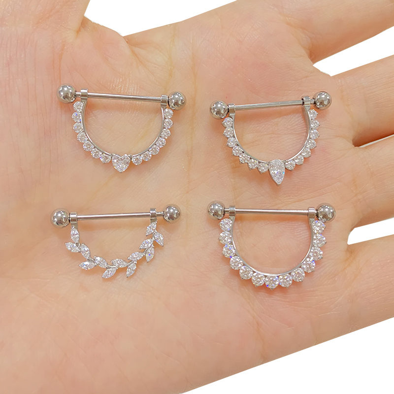 ASTM F136 Titanium PIERC CZ Pa - огляд і ціна Body Jewelry Types