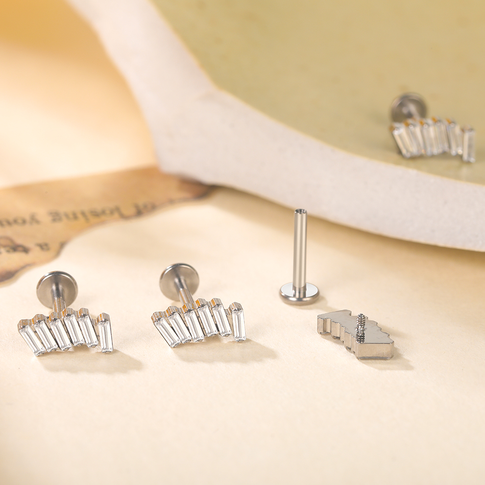 1/5Pcs G23 Titanium Ear Labret - огляд і ціна Cluster Stud Ear