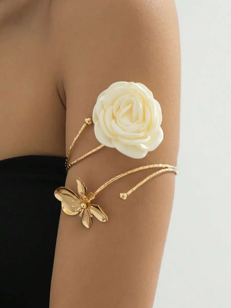Floral Pearl Necklace Earring  - огляд і ціна Body Jewelry Earrings