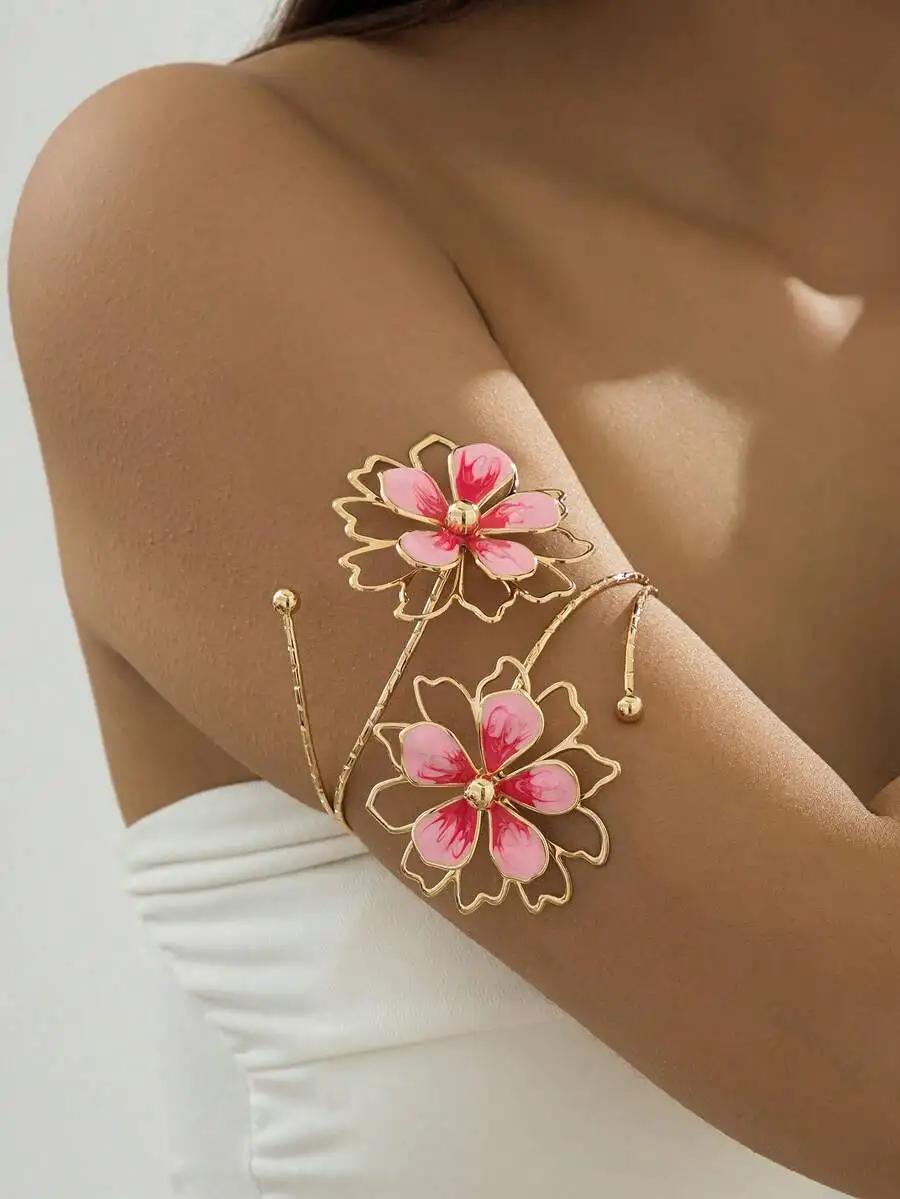Floral Pearl Necklace Earring  - огляд і ціна Body Jewelry Earrings