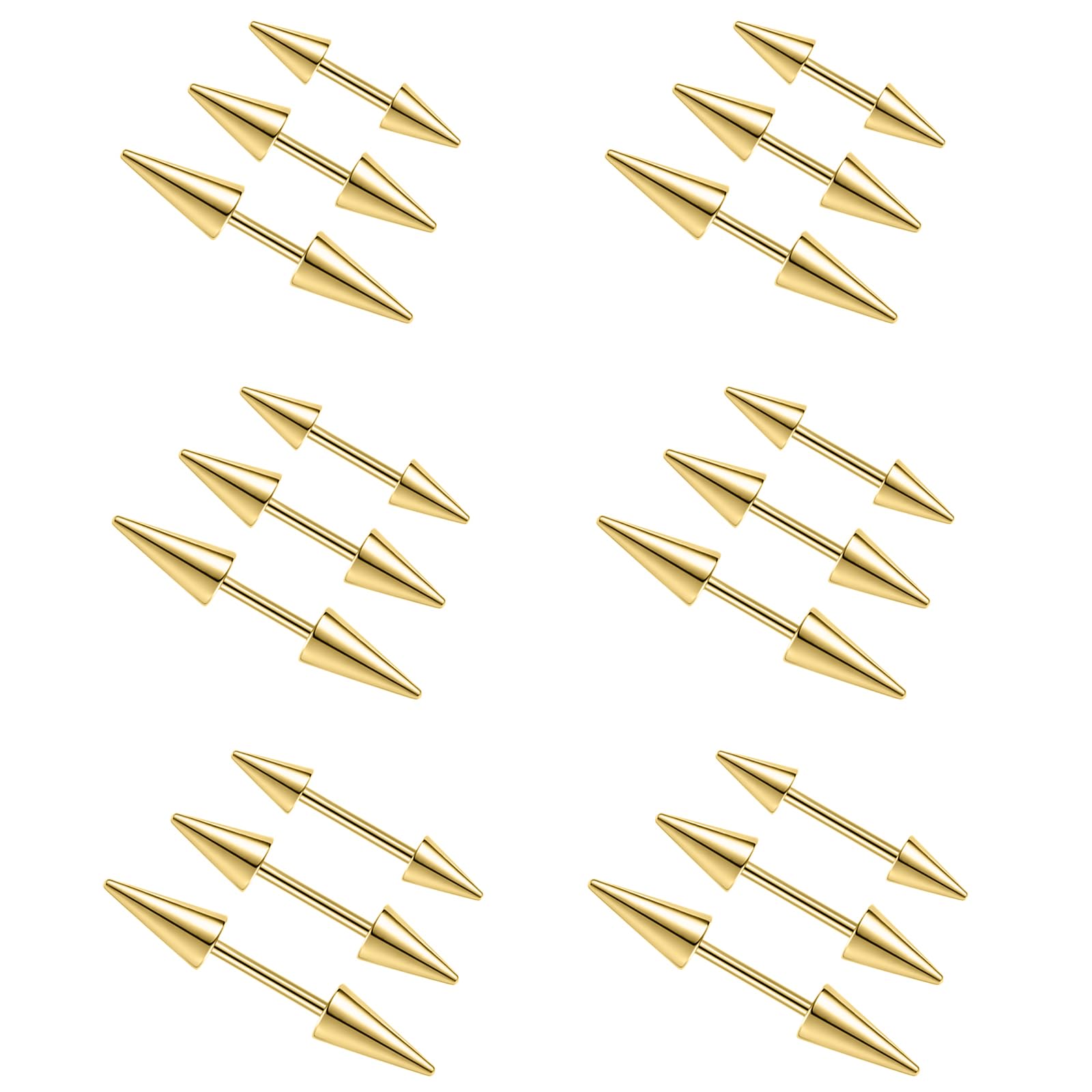 2Pcs 16G Spike Eyebrow Piercin - огляд і ціна Rook Curved Barbell