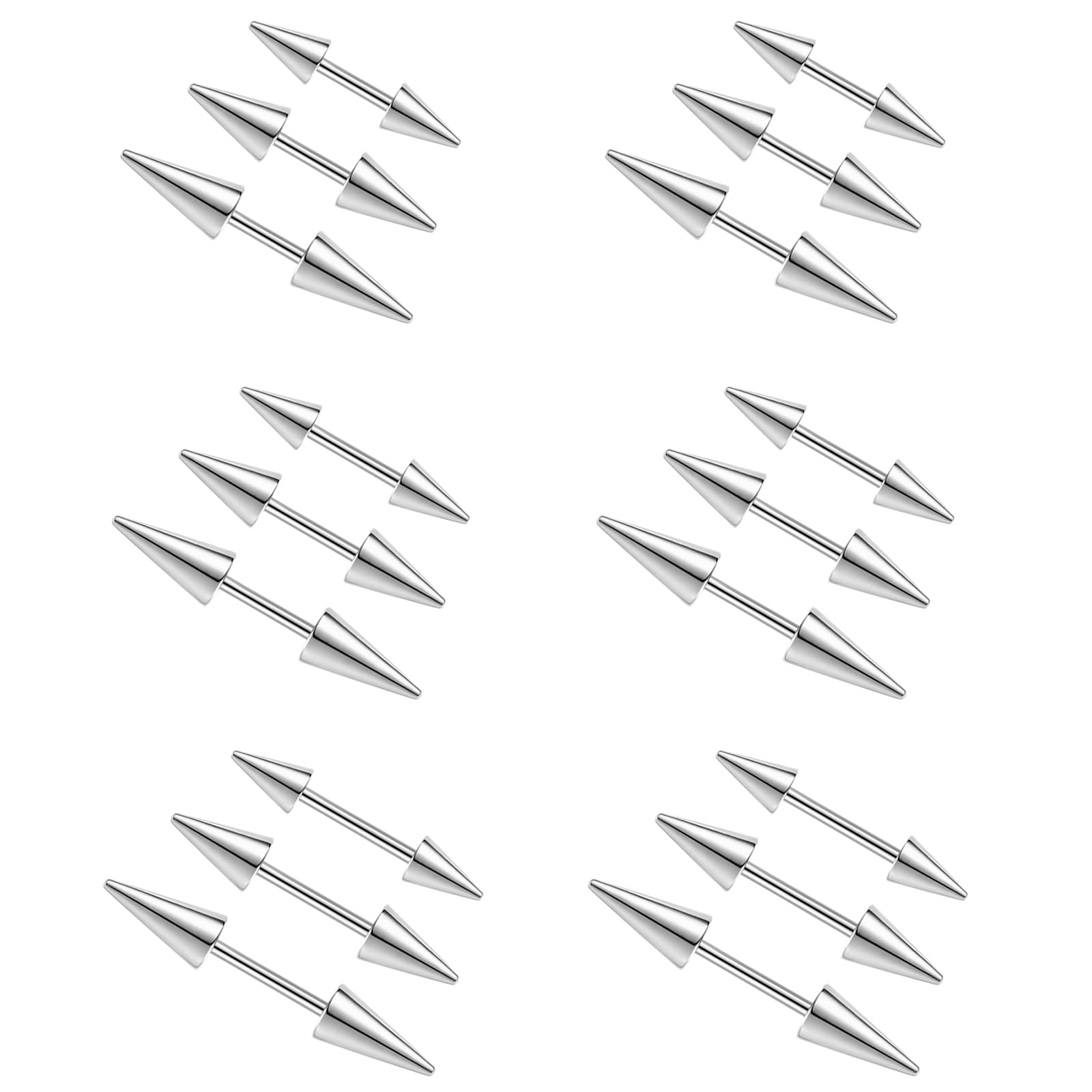 2Pcs 16G Spike Eyebrow Piercin - огляд і ціна Rook Curved Barbell