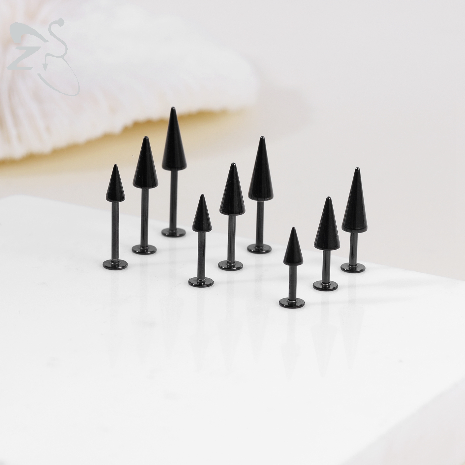 ZS 3pcs/lot 16g Cone Spike Lab - огляд і ціна Rook Curved Barbell