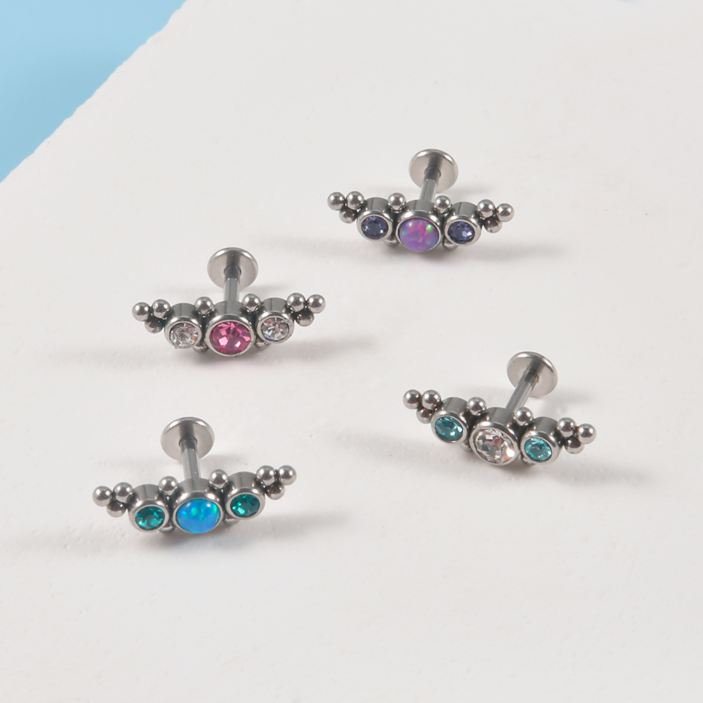 4PCS 316L Surgical Steel 16G   - огляд і ціна Cluster Stud Ear
