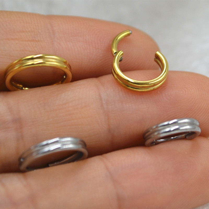 20pcs 316L Stainless Steel Pie - огляд і ціна Clicker Ring Seamless