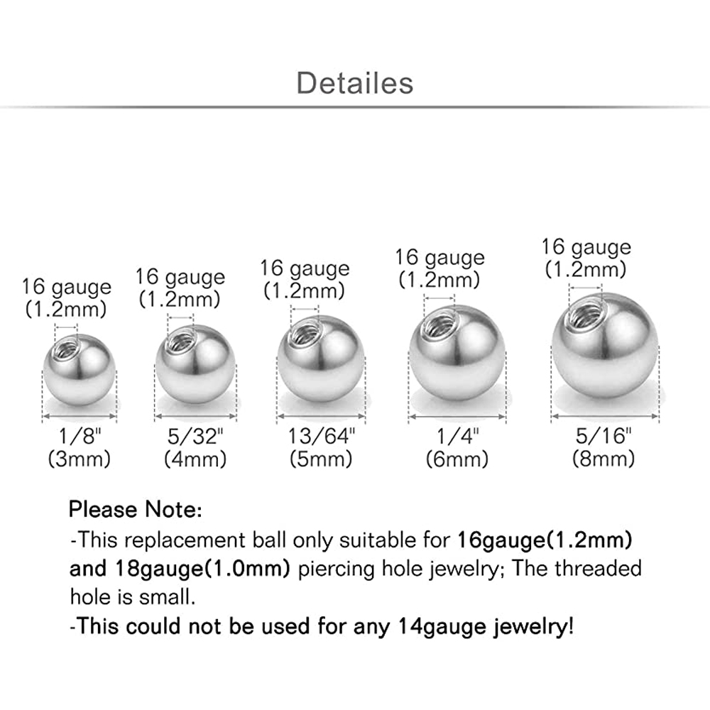 20pcs Replacement Balls Body J - огляд і ціна Body Jewelry Replacement Ball