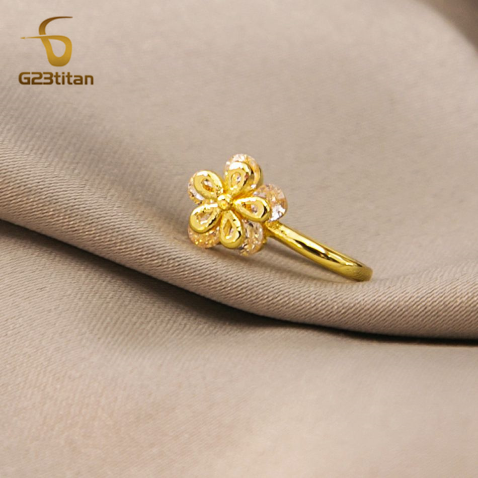 1pc Inlaid Zircon Flower Coppe - огляд і ціна Body Jewelry Cartilage Earrings