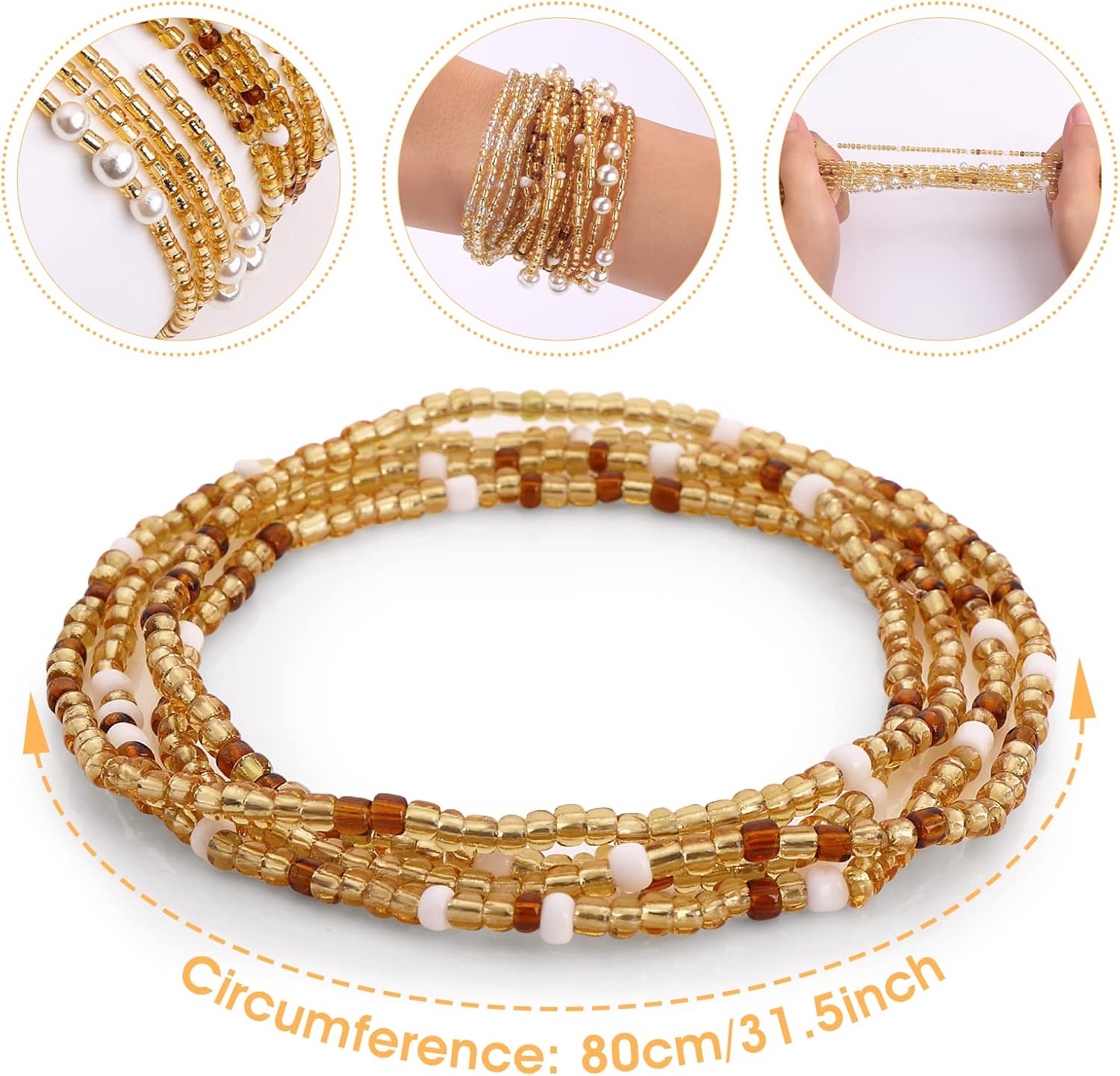 Waist Beads for Women Belly Be - огляд і ціна Body Jewelry Outfit