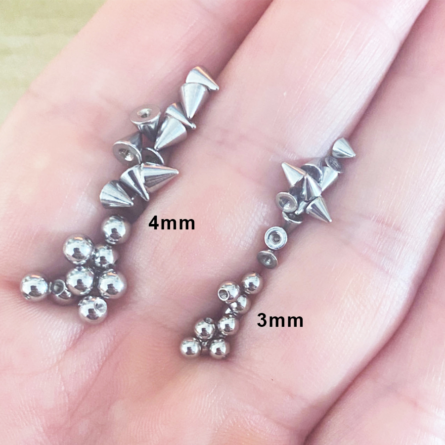 100pcs 16G 3mm 4mm Replacement - огляд і ціна Body Jewelry Replacement Ball