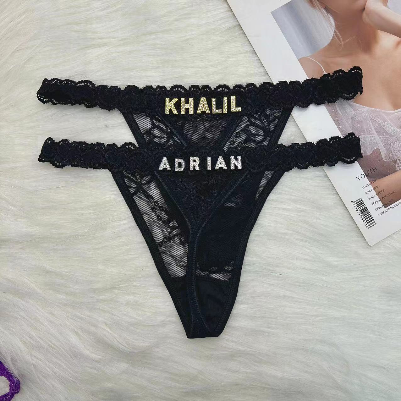 Custom Name Thong Panties with - огляд і ціна Body Jewelry Names