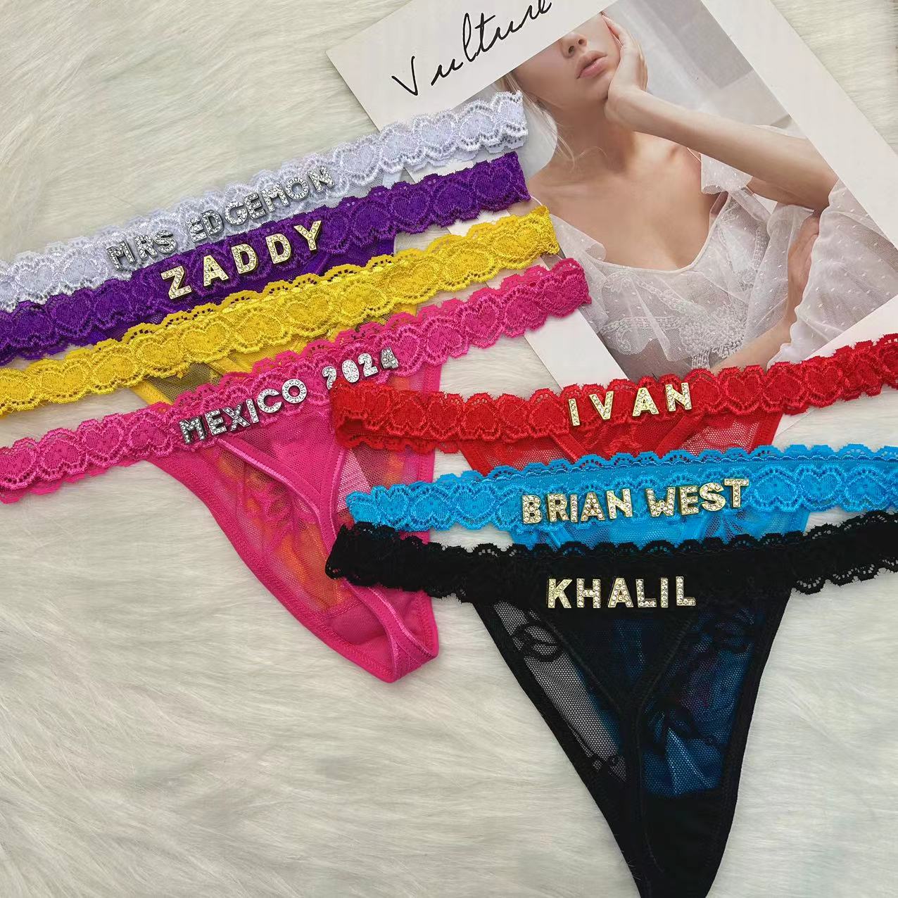Custom Name Thong Panties with - огляд і ціна Body Jewelry Names
