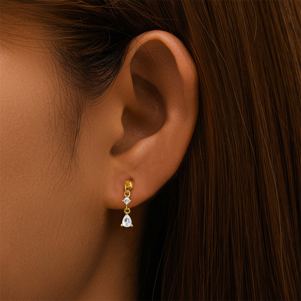 Glowshe 100% 925 Sterling Silv - огляд і ціна Body Jewelry Cartilage Earrings