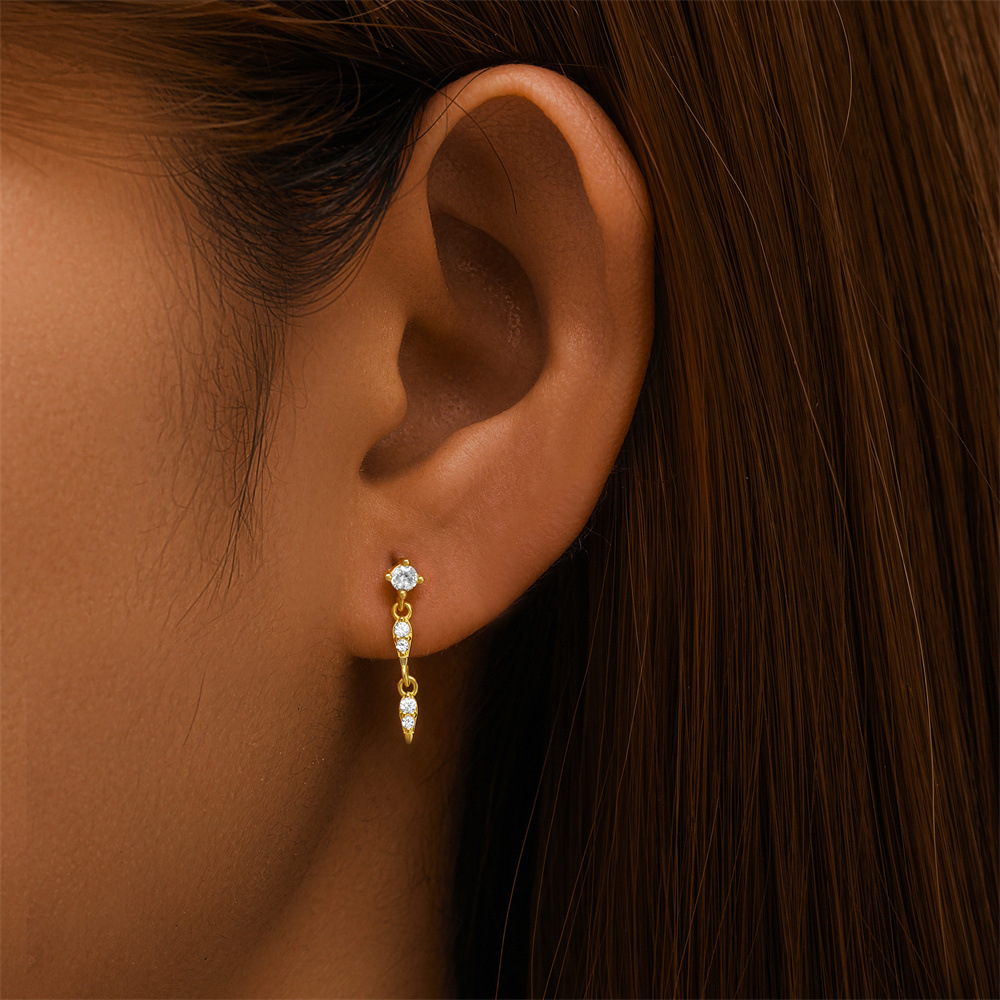 Glowshe 100% 925 Sterling Silv - огляд і ціна Body Jewelry Cartilage Earrings