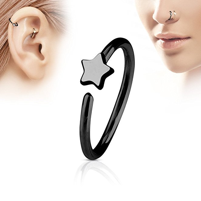 1Pcs Stainless Steel Star Nose - огляд і ціна Body Jewelry Cartilage Earrings