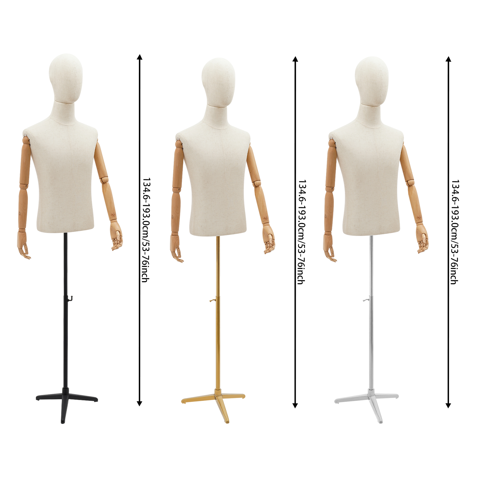 53-76in Adjustable Male Torso  - огляд і ціна Body Jewelry Stores