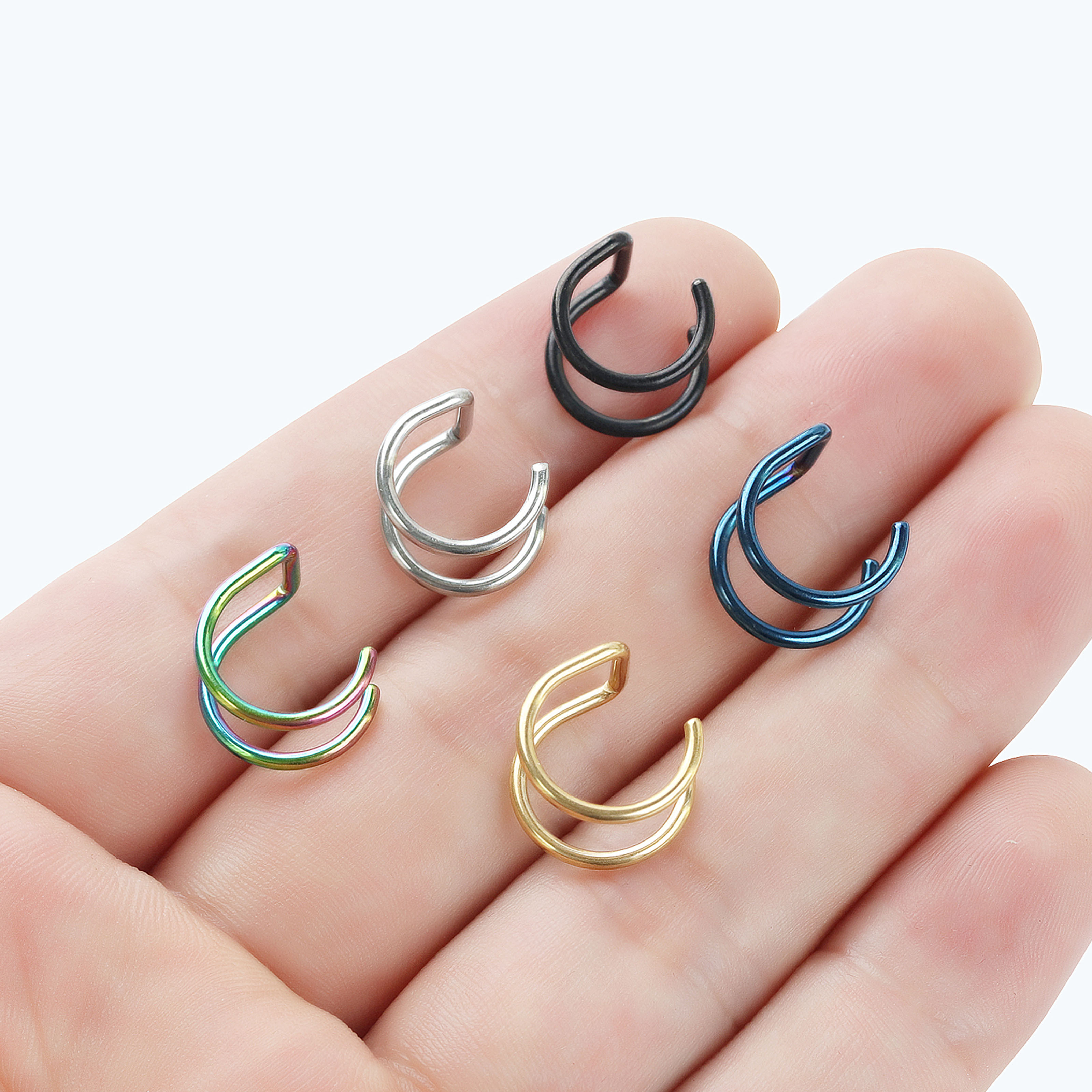 2pcs New No-Piercing Ear Cuffs - огляд і ціна Body Jewelry Cartilage Earrings
