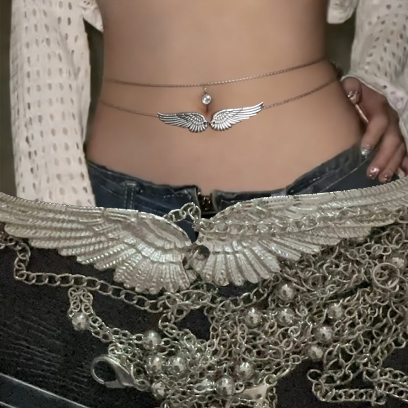 Double Layer Wings Angel Waist - огляд і ціна Body Jewelry Outfit