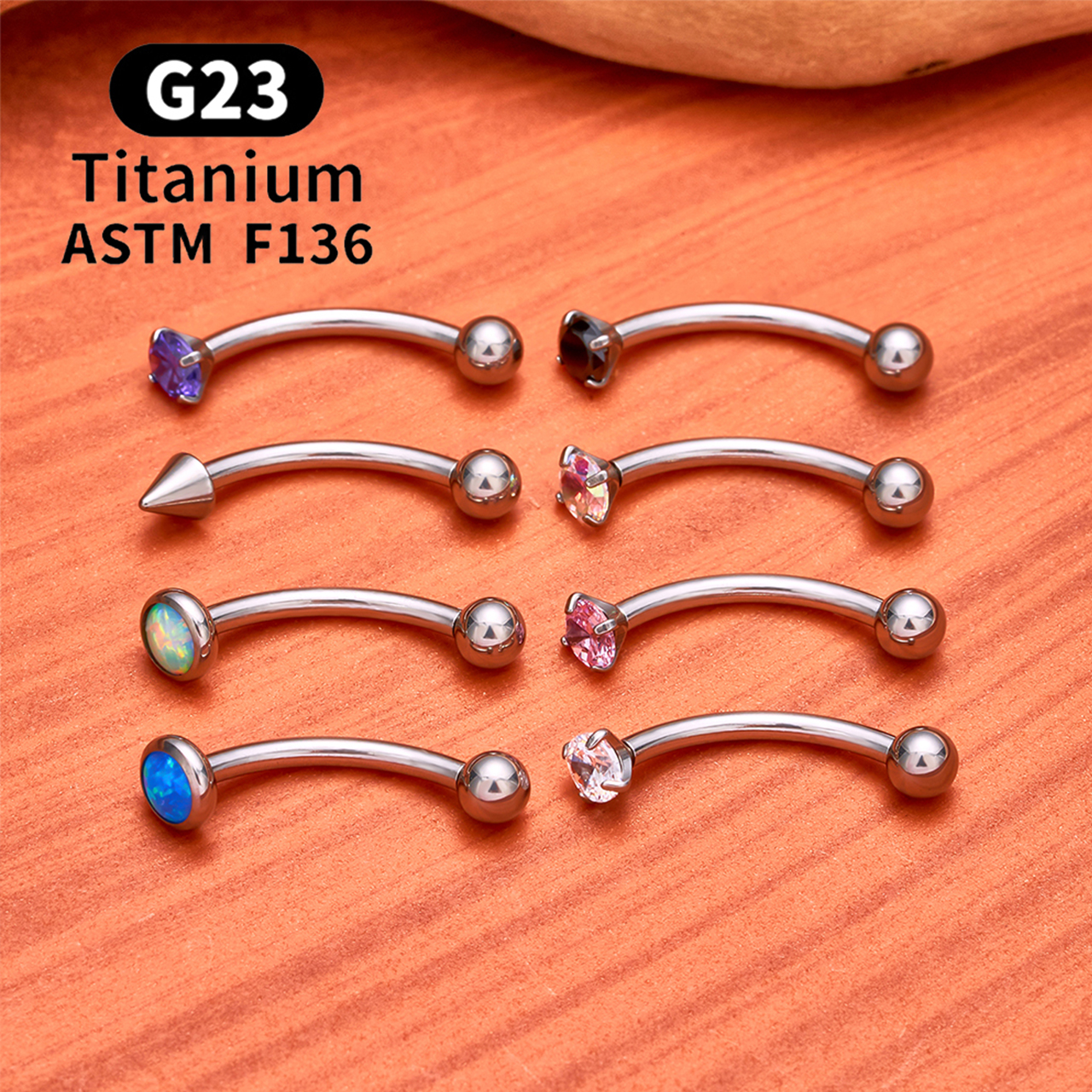 ASTM F136 Titanium Hexagram Ro - огляд і ціна Rook Curved Barbell