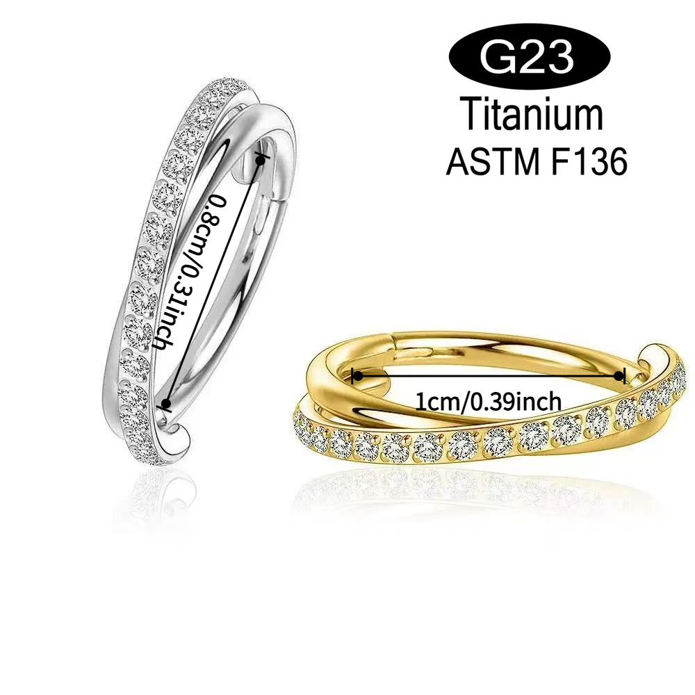 1pcs 16G Cartilage Earring Hoo - огляд і ціна Clicker Ring Seamless