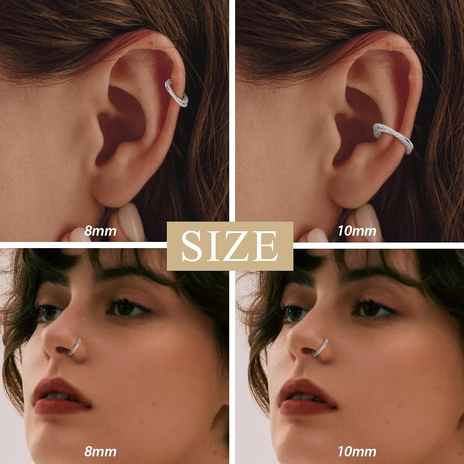 1pcs 16G Cartilage Earring Hoo - огляд і ціна Clicker Ring Seamless